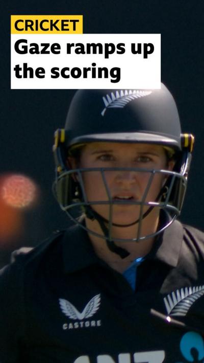 Watch Izzy Gaze hit a four and six back-to-back for England against New Zealand in the Women's International T20 3rd ODI.