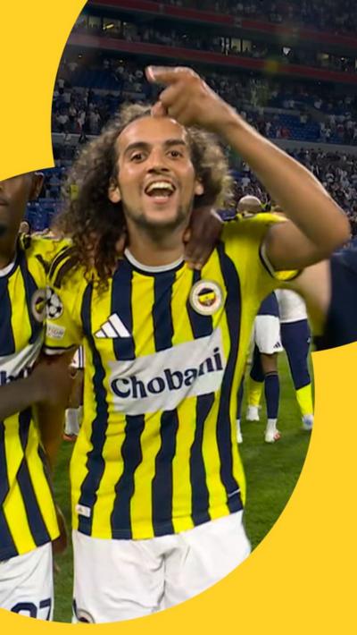 Mattéo Guendouzi shouting down the camera 