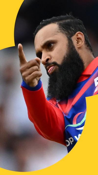 Adil Rashid after getting three wickets 