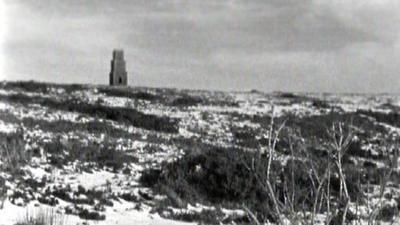 A snowy hillside overlooking Clogher Valley.