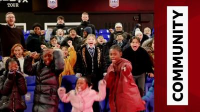 Local school children visit Ipswich Town