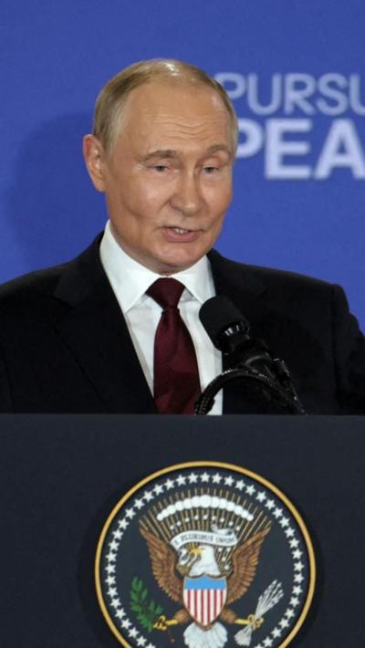 Putin at podium