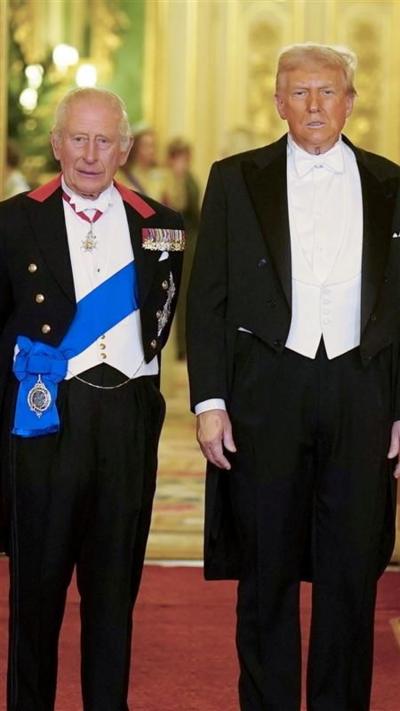 King Charles and Donald Trump