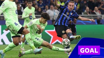 Davide Frattesi scoring goal