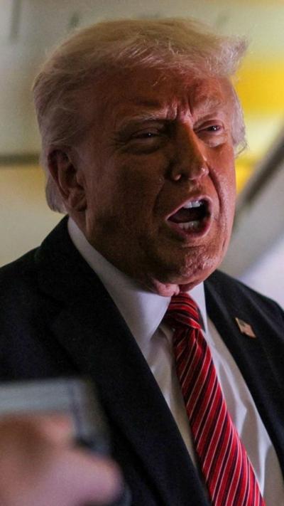 President Trump talking