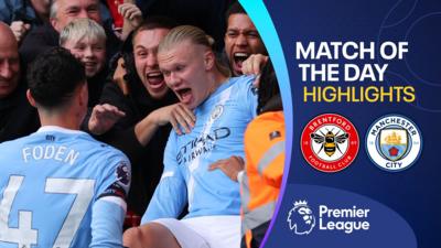 Erling Haaland celebrating with Man City fans