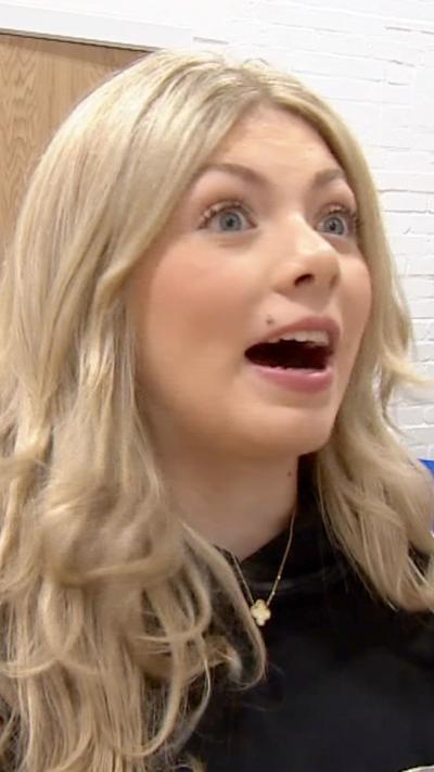 Young girl looking shocked.