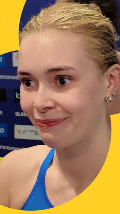 Katie Shanahan being interviewed 