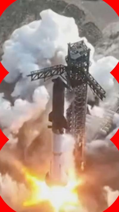 SpaceX rocket on launchpad 