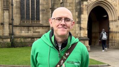 Former homeless and tour guide Andy holds guided trips around Manchester