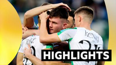 Shamrock Rovers clinched a dominant 4-1 win over Larne in the all-Irish battle at Windsor Park