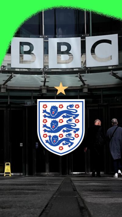 England badge comp BBC BROADCASTING HOUSE