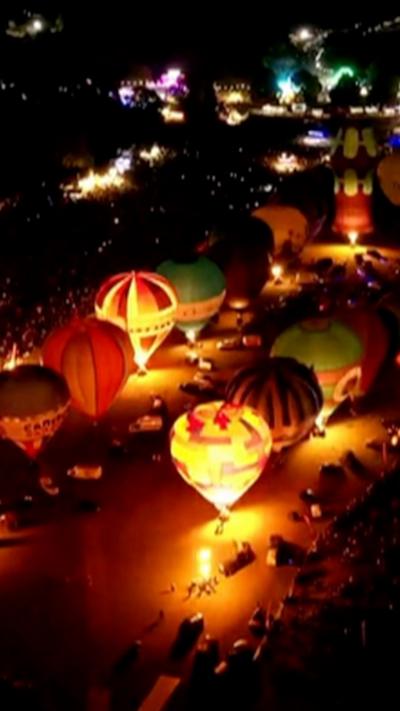 Night Glow from the air