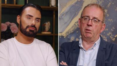 Composite image of Rylan and Rev Richard Coles