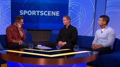 Sportscene's Steven Thompson, Barry Robson and Neil McCann