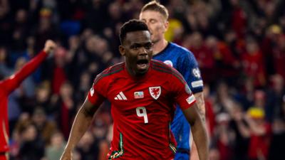 Wales' Rabbi Matondo celebrates