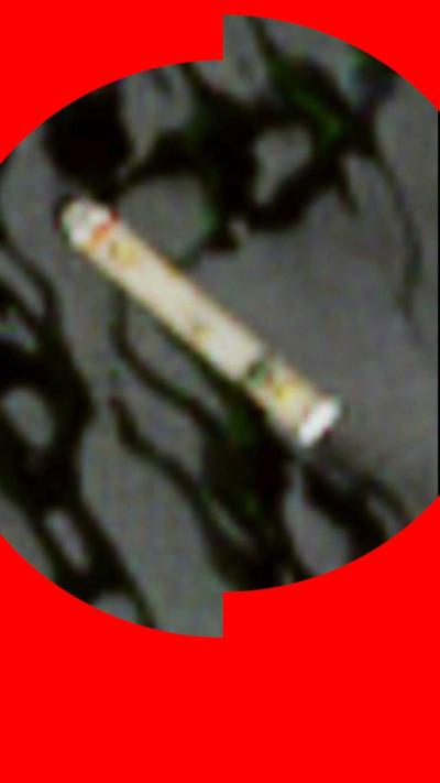 A satellite image of a ship