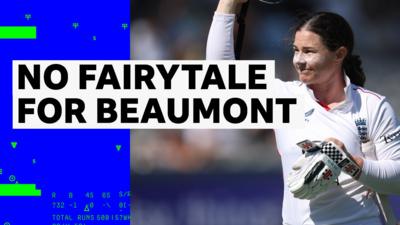 Tammy Beaumont after getting out for the last time