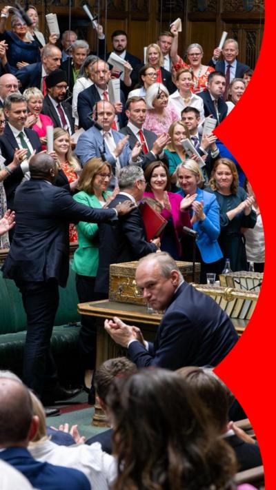 Starmer is given a standing ovation in the House of Commons