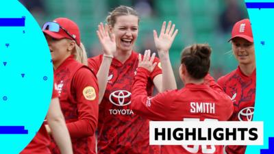 Lauren Bell, Linsey Smith celebrate England Women winning third T20 against West Indies