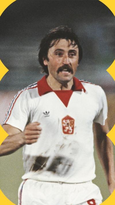 An archive picture of Antonín Panenka wearing a Czechoslovakia football uniform