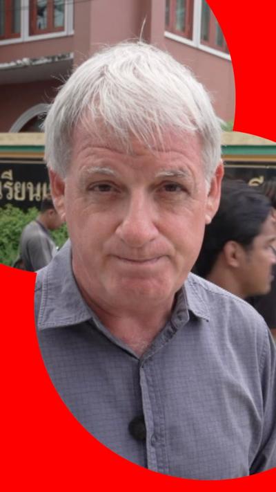 The BBC's Jonathan Head outside the school where the shooting took place