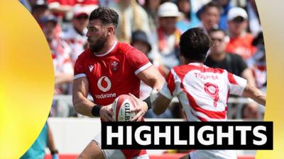 Johnny Williams attacks for Wales against Japan