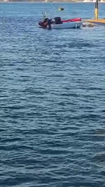 a boat in a body of water 