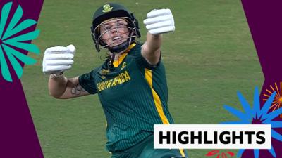 Tazmin Brits celebrates her century for South Africa