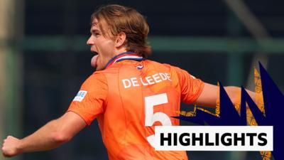 Bas de Leede celebrates