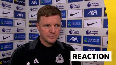 Eddie Howe talks to Match of the Day