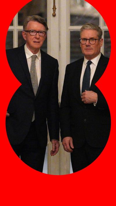 Peter Mandelson and Keir Starmer pose for photo