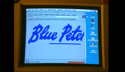 Blue Peter homepage on early version of its website