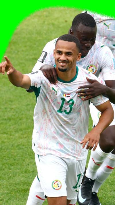 Iliman Ndiaye celebrates his goal