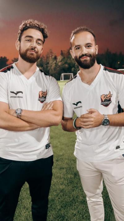 Bader and his brother running their football club 