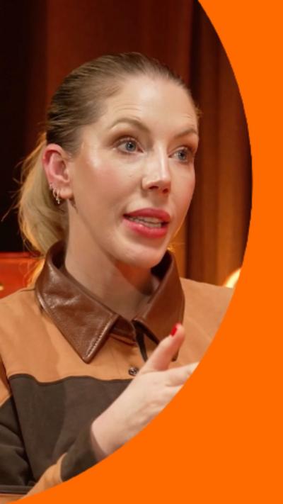 Katherine Ryan has blonde hair.