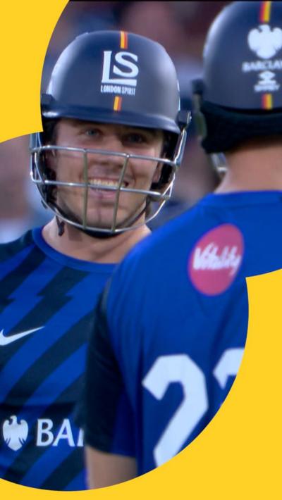 Dewald Brevis after hitting a six