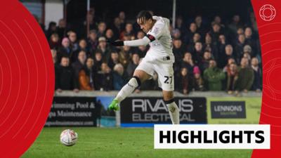 Lincoln City's Jovon Makama shoots