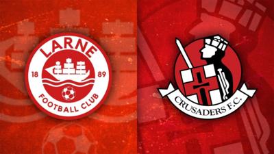 Larne v Crusaders graphic