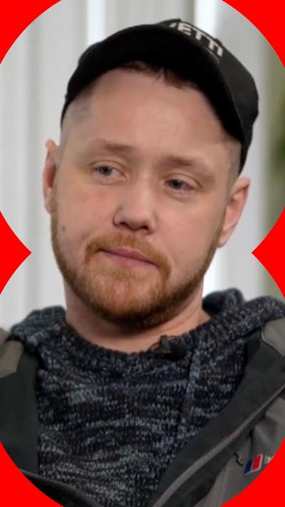 Nathan Newby in his interview with the BBC wearing a baseball cap and dark jumper