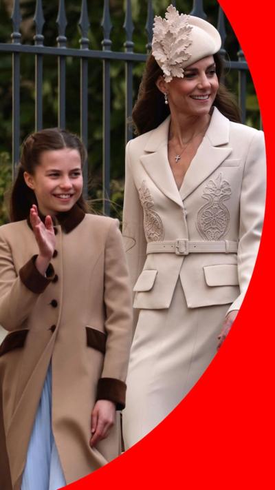 Princess Charlotte with the Princess of Wales
