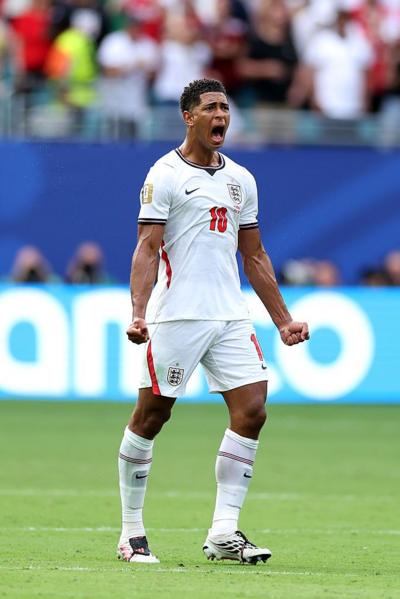 Jude Bellingham of England celebrates 