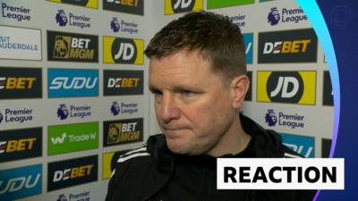 Eddie Howe in post match interview