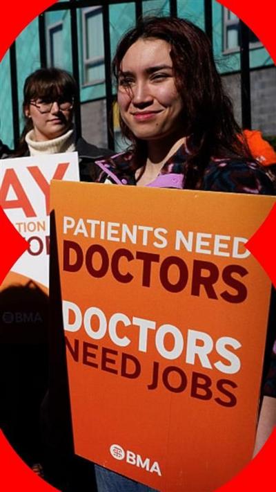 Woman holding billboard