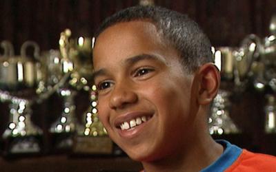 Lewis Hamilton aged 12