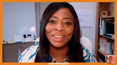 Denise Nurse explaining changes to vet bills over zoom