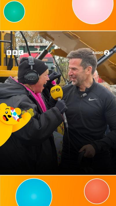 Sara Cox and Gethin Jones