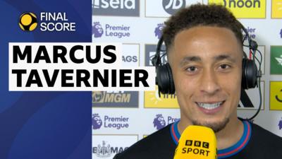 Marcus Tavernier speaking to BBC Sport