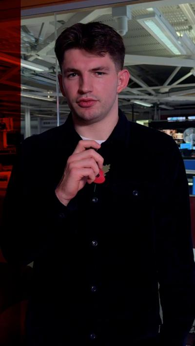 Daniel Logan, wearing a black shirt. 