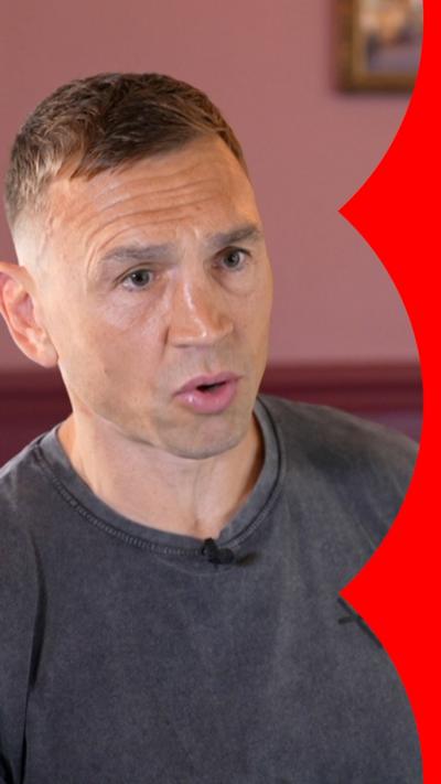 Kevin Sinfield wearing a grey t-shirt